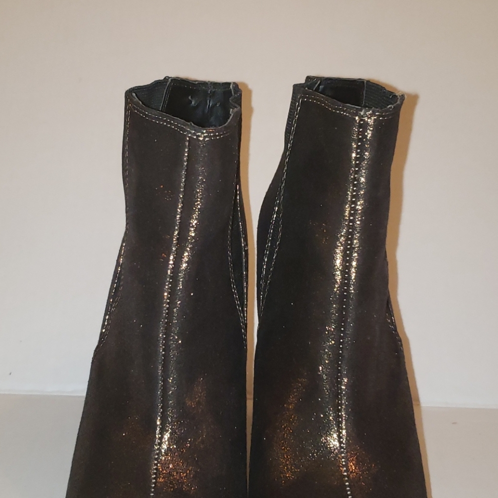 Rock&Republic bronze glitter ankle boot heels - Picture 6 of 9